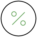 icon of percentage